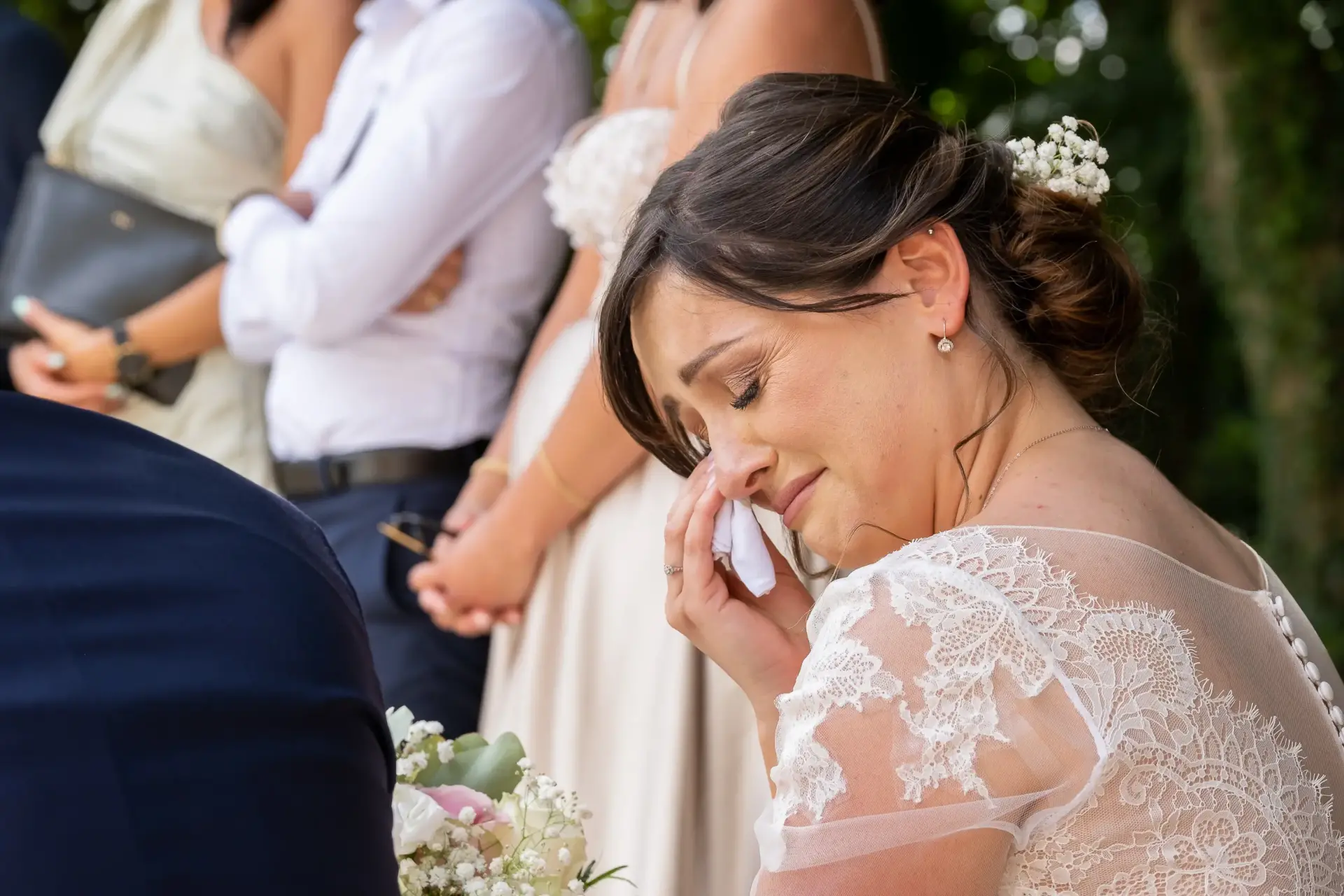 Ceremonie laique emotion mariee chateau flesselles