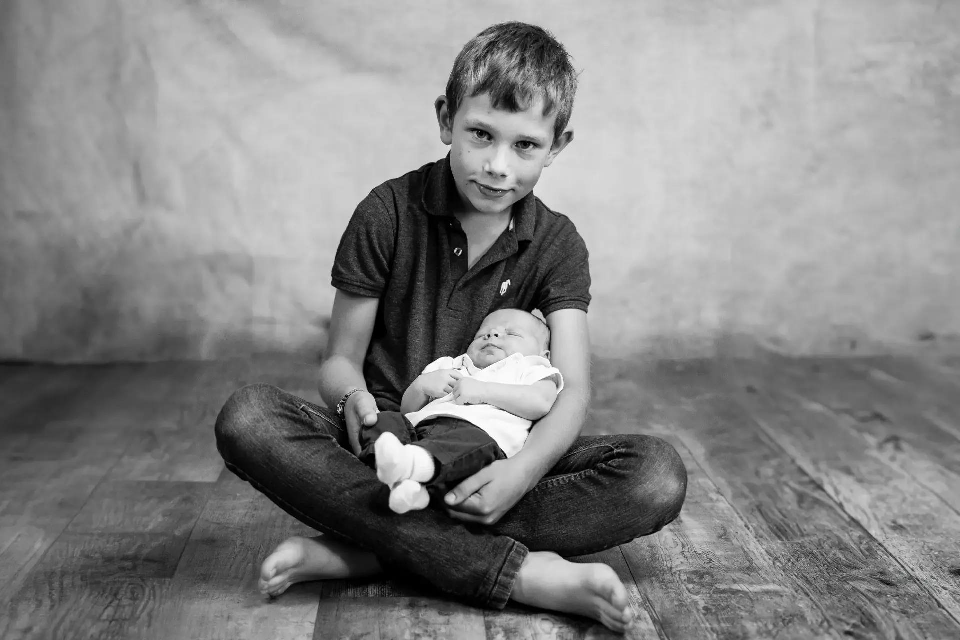 Portrait studio enfant bebe freres